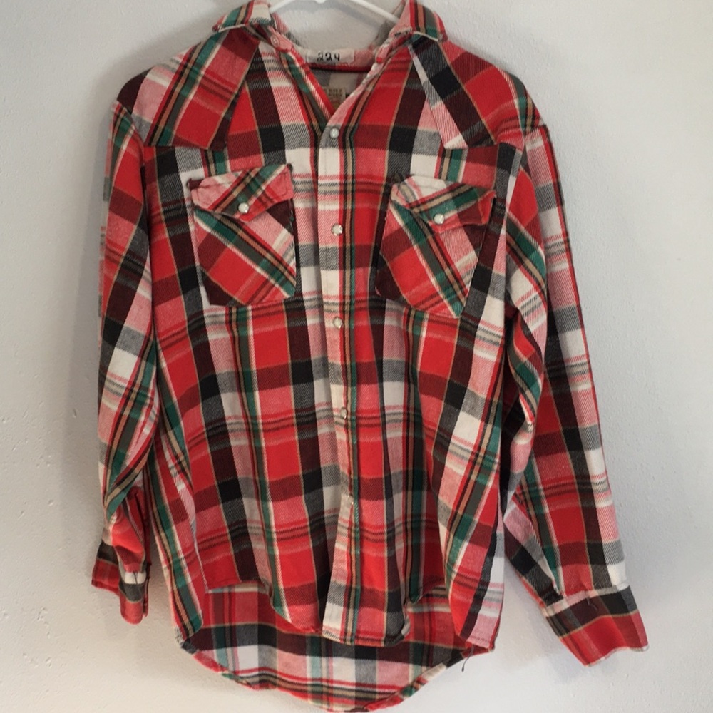 Vintage plaid button down